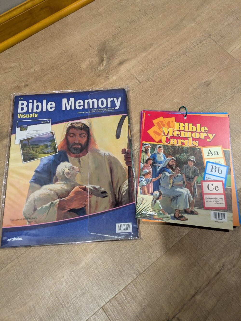 Abeka LARGE Bible Memory Visuals and ABC Bible Memory Cards